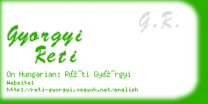 gyorgyi reti business card